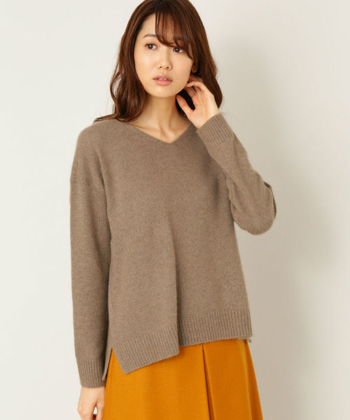 NATURAL BEAUTY BASIC（ナチュラルビューティーベーシック）の「【JJ 12月号掲載】ソフトヘアリーニット（ニット/セーター・レディース・グレー/ベージュ/カーキ/ピンク/ベージュ系その他・MEDIUM）」の11枚目の写真