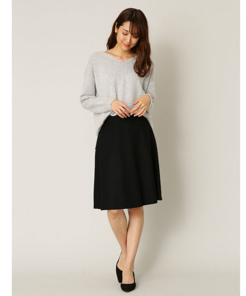 NATURAL BEAUTY BASIC（ナチュラルビューティーベーシック）の「【JJ 12月号掲載】ソフトヘアリーニット（ニット/セーター・レディース・グレー/ベージュ/カーキ/ピンク/ベージュ系その他・MEDIUM）」の17枚目の写真