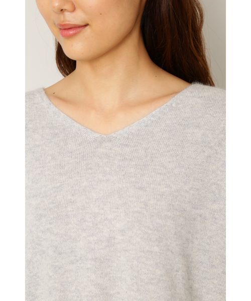 NATURAL BEAUTY BASIC（ナチュラルビューティーベーシック）の「【JJ 12月号掲載】ソフトヘアリーニット（ニット/セーター・レディース・グレー/ベージュ/カーキ/ピンク/ベージュ系その他・MEDIUM）」の12枚目の写真