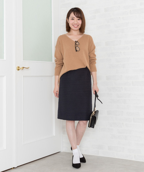 NATURAL BEAUTY BASIC（ナチュラルビューティーベーシック）の「【JJ 12月号掲載】ソフトヘアリーニット（ニット/セーター・レディース・グレー/ベージュ/カーキ/ピンク/ベージュ系その他・MEDIUM）」の19枚目の写真