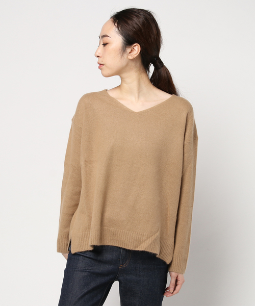 NATURAL BEAUTY BASIC（ナチュラルビューティーベーシック）の「【JJ 12月号掲載】ソフトヘアリーニット（ニット/セーター・レディース・グレー/ベージュ/カーキ/ピンク/ベージュ系その他・MEDIUM）」の22枚目の写真