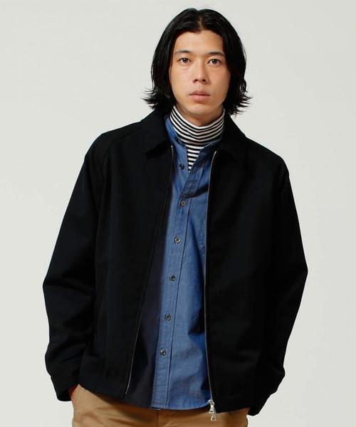 green label relaxing(グリーンレーベルリラクシング)の「ST ドライT/W スウィングトップ ブルゾン ◆(ブルゾン・メンズ・ブラック/ベージュ・LARGE/SMALL/MEDIUM)」の2枚目の写真