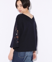 niko and... | 袖刺繍2WAYプルオーバー【niko and ...】(ニット/セーター)