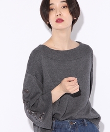 niko and... | 袖刺繍2WAYプルオーバー【niko and ...】(ニット/セーター)