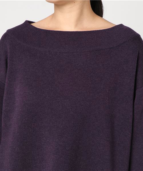 niko and...（ニコアンド）の「袖刺繍2WAYプルオーバー（ニット/セーター・レディース・パープル/ネイビー/オフホワイト/チャコール・MEDIUM/LARGE）」の11枚目の写真