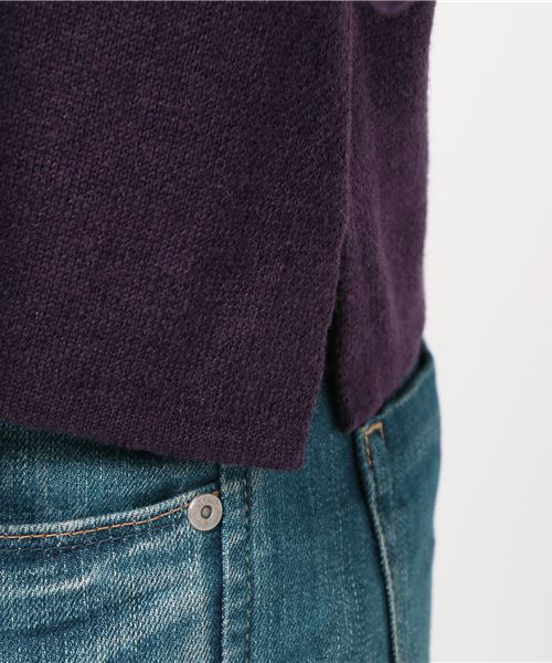 niko and...（ニコアンド）の「袖刺繍2WAYプルオーバー（ニット/セーター・レディース・パープル/ネイビー/オフホワイト/チャコール・MEDIUM/LARGE）」の6枚目の写真