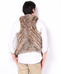 goa ラビットファー ベスト goa（ゴア）の「ﾗﾋﾞｯﾄ×ﾗｸｰﾝ ﾌｧｰﾍﾞｽﾄ（ベスト）」 - WEAR