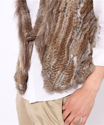 goa（ゴア）の「ラビットファーショートベスト（ベスト）」 - WEAR