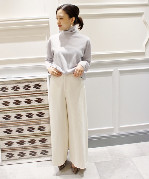 plage（プラージュ）の「Cashmere タートルネックプルオーバー