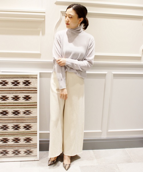 plage（プラージュ）の「Cashmere タートルネックプルオーバー