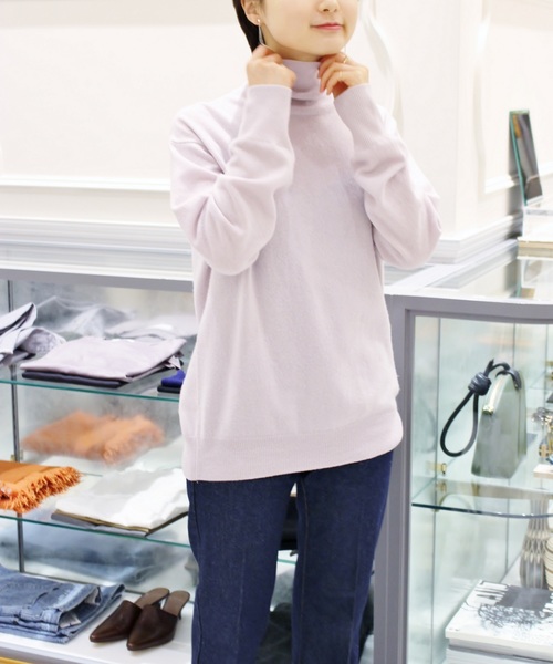plage（プラージュ）の「Cashmere タートルネックプルオーバー