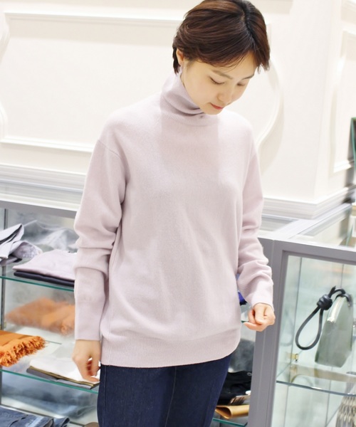 plage（プラージュ）の「Cashmere タートルネックプルオーバー◆（ニット/セーター・レディース・ブラック/グレー/バーガンディー・FREE）」の22枚目の写真