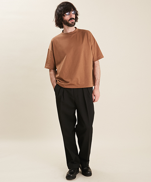 UNITED TOKYO(ユナイテッドトウキョウ)の「ギザコットンオーバーサイズTee(Tシャツ/カットソー・メンズ・ベージュ/オフホワイト/ブラック/ネイビー/カーキ・1/2/3)」の11枚目の写真