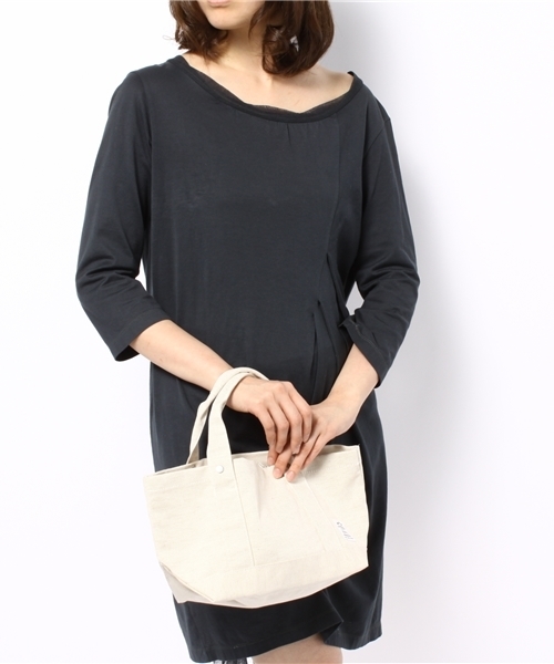 JOURNAL STANDARD relume(ジャーナルスタンダード レリューム)の「FLANDERS LINEN/フランダースリネン トートS (トートバッグ・レディース・ライトブルー/ホワイト/レッド/グレー/ネイビー/イエロー/アイボリー・FREE)」の2枚目の写真