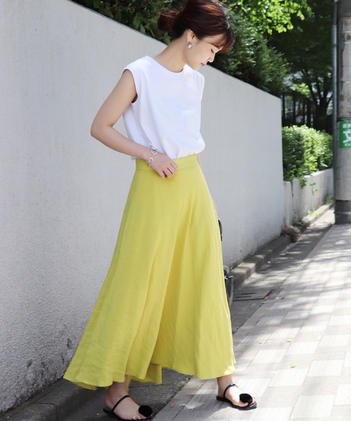 JOURNAL STANDARD(ジャーナルスタンダード)の「《WEB限定》JS+eUSコットンノースリーブTシャツ◆(Tシャツ/カットソー・レディース・ホワイト/ブラック/ブラウン系その他/ベージュ/ネイビー/サックスブルー・FREE)」の7枚目の写真