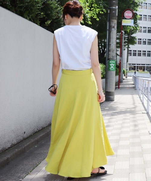 JOURNAL STANDARD(ジャーナルスタンダード)の「《WEB限定》JS+eUSコットンノースリーブTシャツ◆(Tシャツ/カットソー・レディース・ホワイト/ブラック/ブラウン系その他/ベージュ/ネイビー/サックスブルー・FREE)」の8枚目の写真