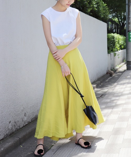 JOURNAL STANDARD(ジャーナルスタンダード)の「《WEB限定》JS+eUSコットンノースリーブTシャツ◆(Tシャツ/カットソー・レディース・ホワイト/ブラック/ブラウン系その他/ベージュ/ネイビー/サックスブルー・FREE)」の9枚目の写真