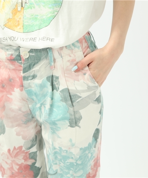 Another Edition（アナザーエディション）の「AE[A]FLOWER PRT PT（その他パンツ・レディース・ホワイト/ケリー/コバルトブルー・SMALL/MEDIUM）」の4枚目の写真