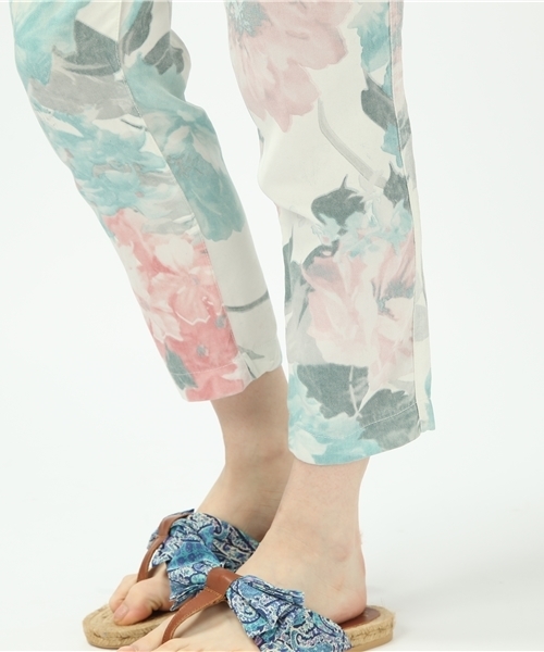 Another Edition（アナザーエディション）の「AE[A]FLOWER PRT PT（その他パンツ・レディース・ホワイト/ケリー/コバルトブルー・SMALL/MEDIUM）」の5枚目の写真