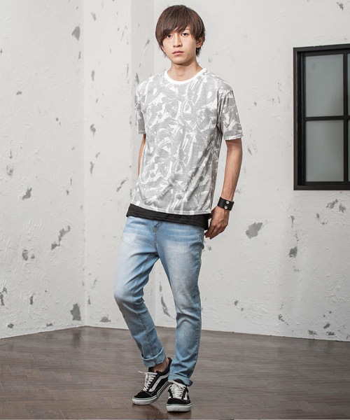 MinoriTY(マイノリティ)の「【MinoriTY】タンクトップ レギュラー丈 裾フラットタイプ レイヤード Tシャツ重ね着用 ノースリーブ メンズ(タンクトップ・メンズ・ホワイト/ライトグレー/ブラック/ピンク/モカ/ブラック×ホワイト/ラベンダー・M/L)」の15枚目の写真