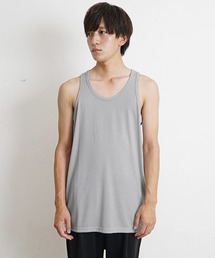 【MinoriTY】タンクトップ レギュラー丈 裾フラットタイプ レイヤード Tシャツ重ね着用 ノースリーブ メンズ 夏服
