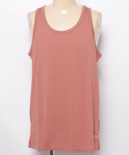 MinoriTY(マイノリティ)の「【MinoriTY】タンクトップ レギュラー丈 裾フラットタイプ レイヤード Tシャツ重ね着用 ノースリーブ メンズ(タンクトップ・メンズ・ホワイト/ライトグレー/ブラック/ピンク/モカ/ブラック×ホワイト/ラベンダー・M/L)」の10枚目の写真