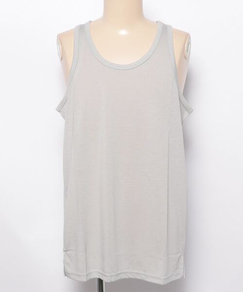 MinoriTY(マイノリティ)の「【MinoriTY】タンクトップ レギュラー丈 裾フラットタイプ レイヤード Tシャツ重ね着用 ノースリーブ メンズ(タンクトップ・メンズ・ホワイト/ライトグレー/ブラック/ピンク/モカ/ブラック×ホワイト/ラベンダー・M/L)」の8枚目の写真