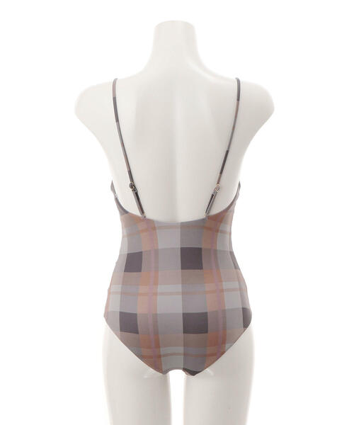 Lepidos チェックシャーリングワンピース水着 Lepidos（レピドス）の「＜Lepidos＞チェックシャーリング