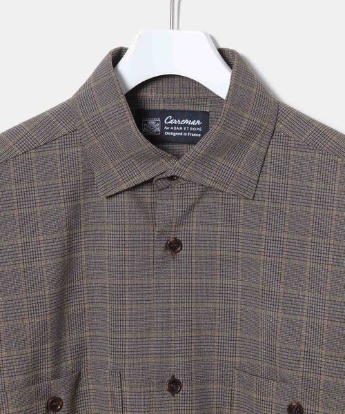 ADAM ET ROPE'（アダムエロペ）の「CARREMAN クラシックシャツ（シャツ/ブラウス・メンズ・スミクロ/ベージュ系その他2/ベージュ・M/L）」の5枚目の写真