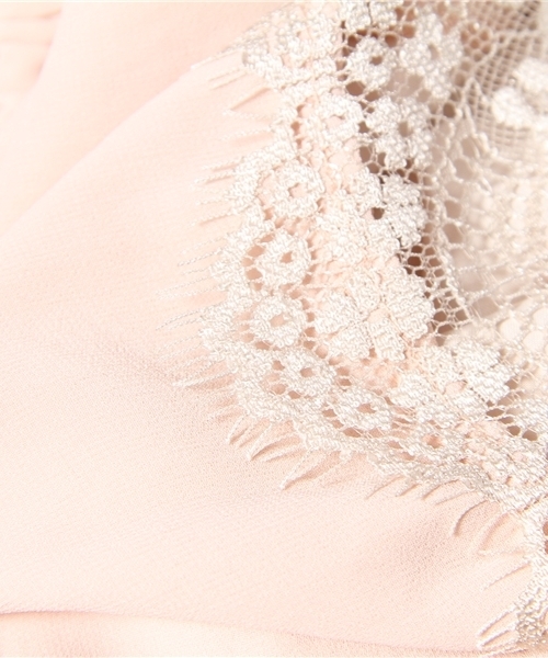 Ray BEAMS（レイビームス）の「Ray BEAMS / ヨーク 袖レース ワンピース（ワンピース・レディース・ブラック/ピンク・0/1）」の4枚目の写真