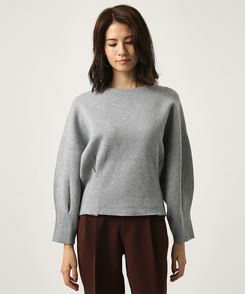 AZUL by moussy（アズールバイマウジー）の「タックスリーブスウェッタープルオーバー（ニット/セーター・レディース・ブラック/ダークグリーン/杢グレー・SMALL/MEDIUM）」の16枚目の写真