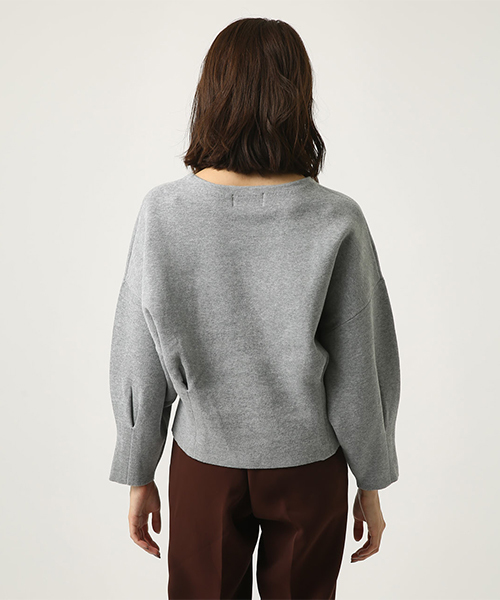 AZUL by moussy（アズールバイマウジー）の「タックスリーブスウェッタープルオーバー（ニット/セーター・レディース・ブラック/ダークグリーン/杢グレー・SMALL/MEDIUM）」の14枚目の写真