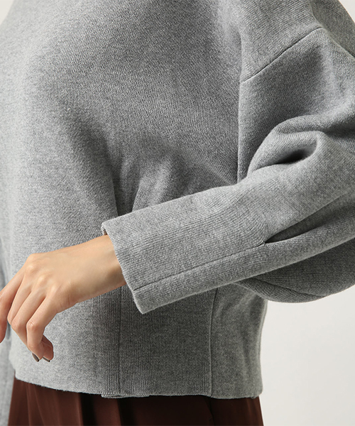 AZUL by moussy（アズールバイマウジー）の「タックスリーブスウェッタープルオーバー（ニット/セーター・レディース・ブラック/ダークグリーン/杢グレー・SMALL/MEDIUM）」の12枚目の写真