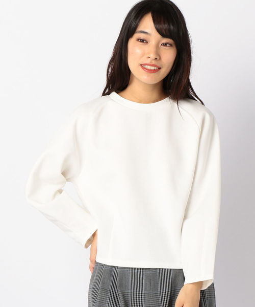 SHIPS(シップス)の「ロングスリーブトップス(Tシャツ/カットソー・レディース・ホワイト/ブラック/グリーン・ONE SIZE)」の1枚目の写真