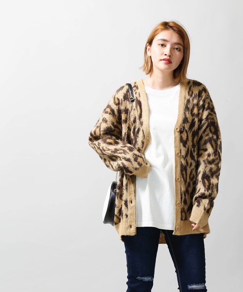 WEGO(ウィゴー)の「WEGO/シャギージャガードルーズカーディガン(カーディガン/ボレロ・レディース・アニマル/イエロー系その他3・FREE)」の10枚目の写真