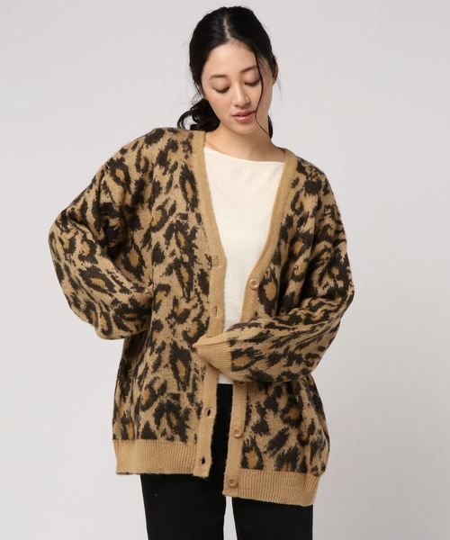 WEGO(ウィゴー)の「WEGO/シャギージャガードルーズカーディガン(カーディガン/ボレロ・レディース・アニマル/イエロー系その他3・FREE)」の12枚目の写真