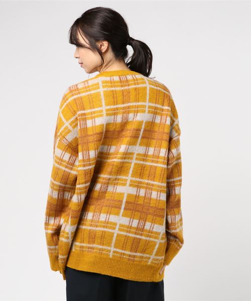 WEGO(ウィゴー)の「WEGO/シャギージャガードルーズカーディガン(カーディガン/ボレロ・レディース・アニマル/イエロー系その他3・FREE)」の3枚目の写真