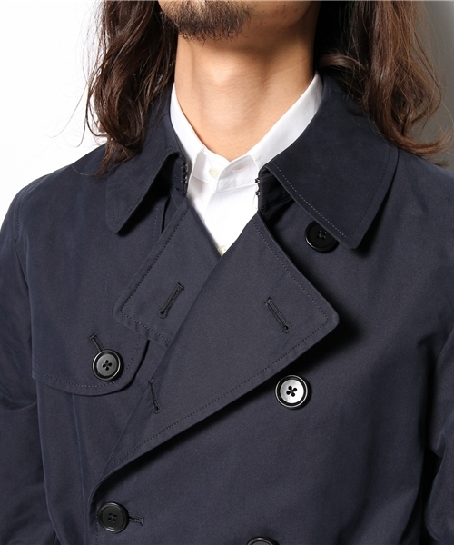 green label relaxing（グリーンレーベルリラクシング）の「T/C GABA トレンチコート（トレンチコート・メンズ・ベージュ/ネイビー・SMALL/MEDIUM/LARGE/X-LARGE）」の7枚目の写真