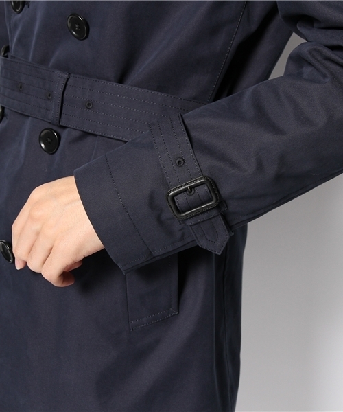 green label relaxing（グリーンレーベルリラクシング）の「T/C GABA トレンチコート（トレンチコート・メンズ・ベージュ/ネイビー・SMALL/MEDIUM/LARGE/X-LARGE）」の9枚目の写真
