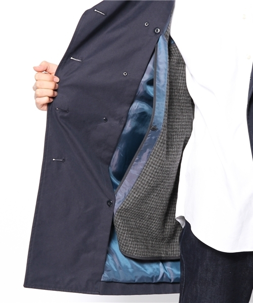 green label relaxing（グリーンレーベルリラクシング）の「T/C GABA トレンチコート（トレンチコート・メンズ・ベージュ/ネイビー・SMALL/MEDIUM/LARGE/X-LARGE）」の13枚目の写真