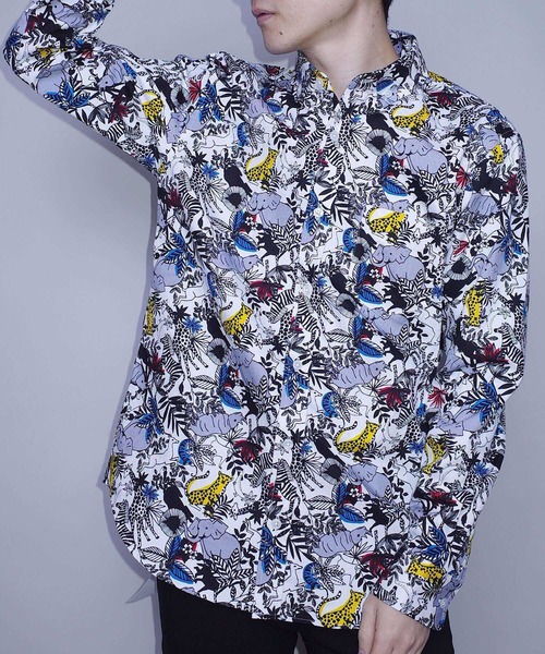 rovtski（ロフトスキー）の「KIWIJUNGLE 19HOLIDAY LS SHIRTS/キウイジャングル総柄シャツ長袖（シャツ/ブラウス・メンズ・その他/その他1/その他2/その他3/その他4/その他5/その他6/その他7/その他8/その他9/その他10/その他11/その他12/その他13/その他14/その他15・MEDIUM/LARGE）」の5枚目の写真