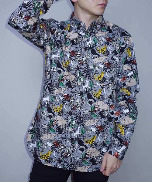 rovtski（ロフトスキー）の「KIWIJUNGLE 19HOLIDAY LS SHIRTS/キウイジャングル総柄シャツ長袖（シャツ/ブラウス・メンズ・その他/その他1/その他2/その他3/その他4/その他5/その他6/その他7/その他8/その他9/その他10/その他11/その他12/その他13/その他14/その他15・MEDIUM/LARGE）」の6枚目の写真