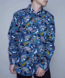 KIWIJUNGLE 19HOLIDAY LS SHIRTS/キウイジャングル総柄シャツ長袖