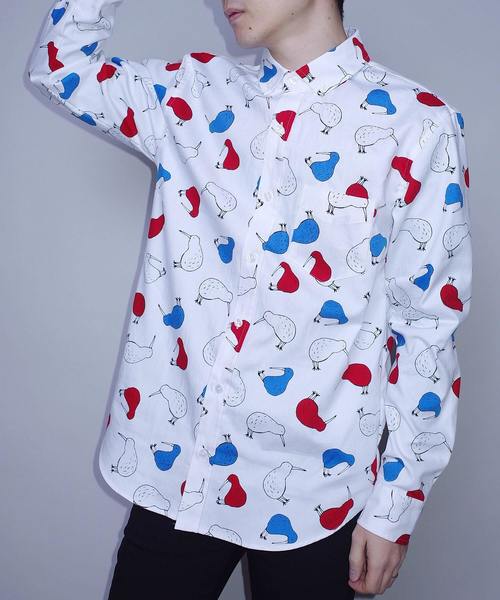 rovtski（ロフトスキー）の「KIWIJUNGLE 19HOLIDAY LS SHIRTS/キウイジャングル総柄シャツ長袖（シャツ/ブラウス・メンズ・その他/その他1/その他2/その他3/その他4/その他5/その他6/その他7/その他8/その他9/その他10/その他11/その他12/その他13/その他14/その他15・MEDIUM/LARGE）」の2枚目の写真