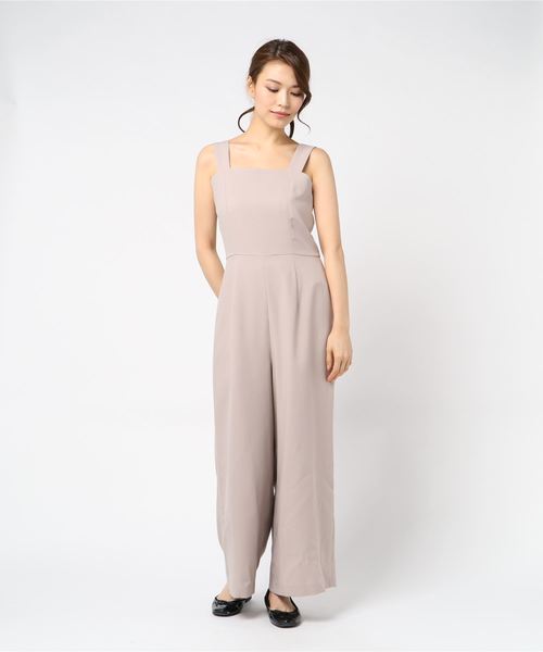 INTERPLANET(インタープラネット)の「ブラウス+コンビネゾン(ドレス・レディース・ベージュ/ブラック/ネイビー・FREE)」の6枚目の写真