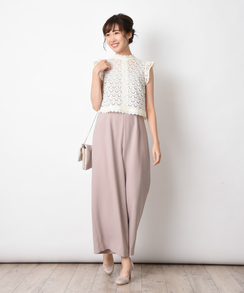 INTERPLANET(インタープラネット)の「ブラウス+コンビネゾン(ドレス・レディース・ベージュ/ブラック/ネイビー・FREE)」の11枚目の写真