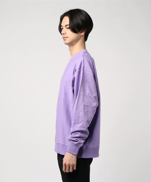 WEGO（ウィゴー）の「WEGO/カラービッグシルエットプルオーバー（スウェット・メンズ・ホワイト/ブラック/ベージュ/ネイビー/ピンク/ライトパープル・SMALL/MEDIUM/LARGE/X-SMALL）」の7枚目の写真