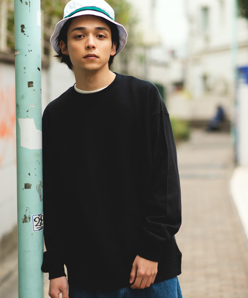 WEGO（ウィゴー）の「WEGO/カラービッグシルエットプルオーバー（スウェット・メンズ・ホワイト/ブラック/ベージュ/ネイビー/ピンク/ライトパープル・SMALL/MEDIUM/LARGE/X-SMALL）」の3枚目の写真