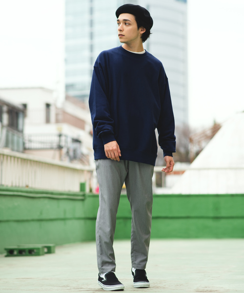 WEGO（ウィゴー）の「WEGO/カラービッグシルエットプルオーバー（スウェット・メンズ・ホワイト/ブラック/ベージュ/ネイビー/ピンク/ライトパープル・SMALL/MEDIUM/LARGE/X-SMALL）」の18枚目の写真