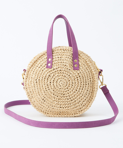 DISCOAT（ディスコート）の「ぺーパーサークルミニショルダーバッグ（ショルダーバッグ・レディース・ブラック/パープル/ブラウン/ベージュ/キャメル/アイボリー・FREE）」の8枚目の写真